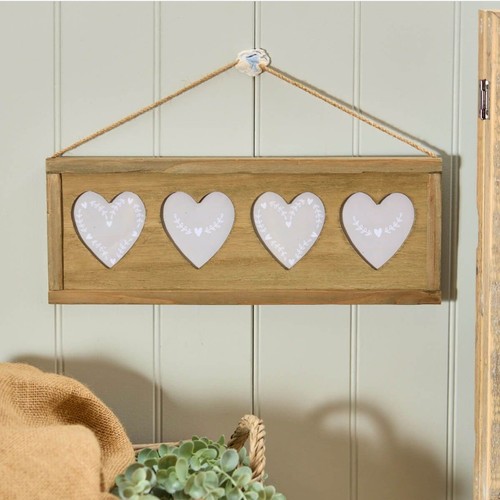 Hanging rustic heart - hanging,