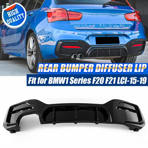 Gloss black rear diffuser - rear,