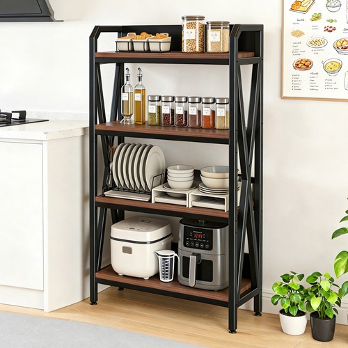 Wooden kitchen shelves - kitchen,