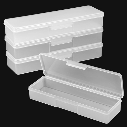 Plastic storage nail box clear - plastic,