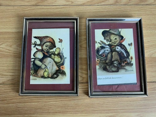 Vintage hummel style framed - vintage,
