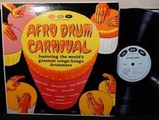 AFRO DRUM CARNIVAL LP GNP 25 MONO DG 1955 Latin Jazz Conga Sabu Martinez