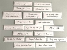 25 Card Sentiments Banners