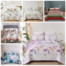 3 Piece Patchwork Quilted