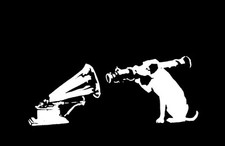 A3 Art Poster -  HMV Dog   -  Banksy Print