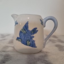Heathcote China ~ Williamsons Blue Milk Jug ~ Blue Bird