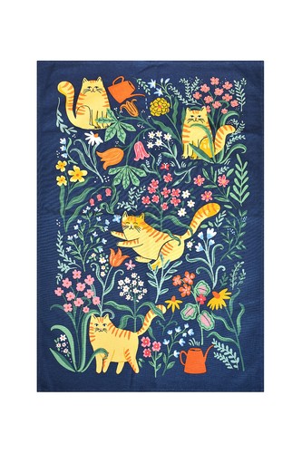 Ginger cat tea towel marmalade - towel,