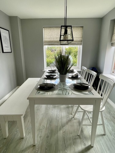 White with glass - ,
