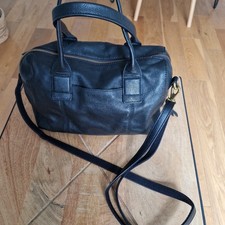Fossil black leather handbag