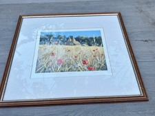 PAUL EVANS FRAMED PRINT SUMMER FIELD LANDSCAPE POPPY FLOWER LIMITED EDITION