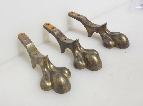 Victorian brass feet lion - lion, foot