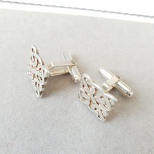ORTAK Sterling Silver Celtic Cufflinks Malcolm Gray