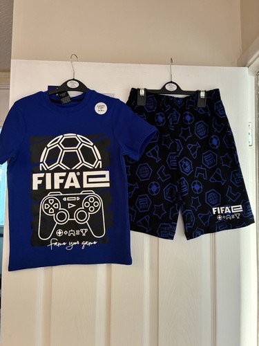 Boys blue fifa years short - 8-9,