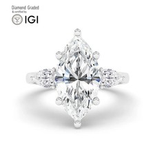 Marquise Diamond Trilogy Ring