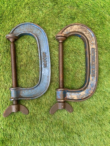 Vintage record g clamps - record,