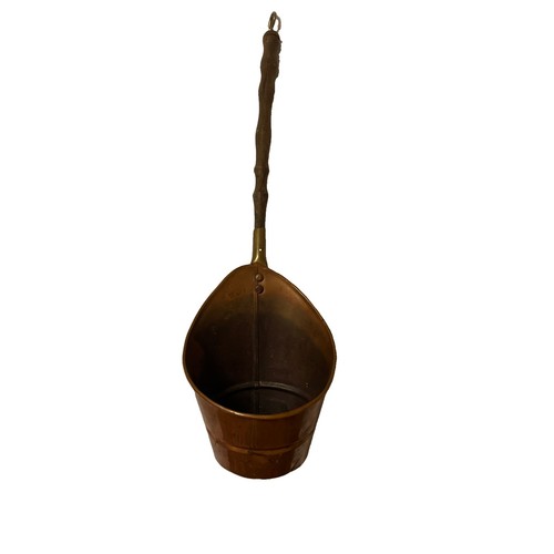 Antique copper dipper ladle - dipper,