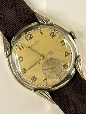 REVUE Vintage 1940’s Men’s Manual Antimagnetic Sub-Seconds Art Deco Gold Watch