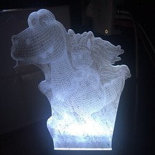3D Dinosaur Night Light Change