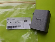 Genuine BMW 3 E90 E91 E92 E93 OBD Socket Plug Cover Trim 51437147541 LHD GRAU