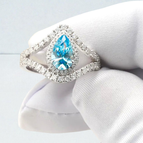 Lab grown diamond wedding - lab, ring