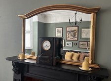 Vintage Gold Large Over Mantel Mirror