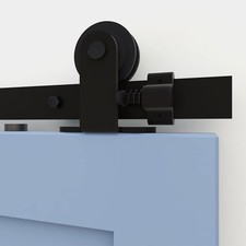 9FT/274cm Interior Sliding Barn Wood Door Hardware Closet Track Kit . RRP  £49.9