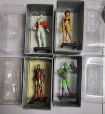 Eaglemoss Marvel Lead Figurines Lot – Guardian, Tigra, Iron Man, Impossible Man