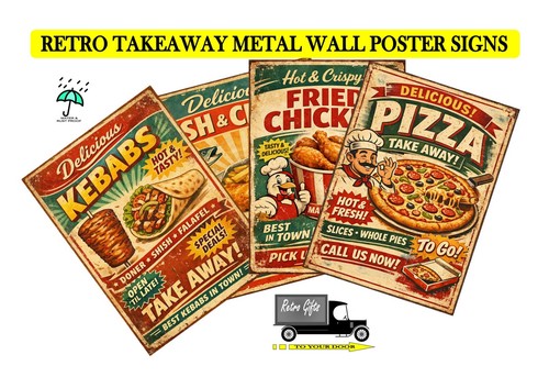 Takeaway food retro - food,