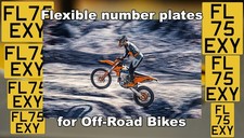 Flexiplate Number Plate for