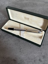 Cross Townsend Rollerball Pen Vintage USA Gold Trim With Box