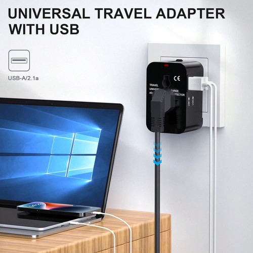 Travel adapter dual - adapter, usb