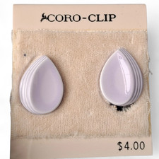 Vintage Coro Clip On Lavender