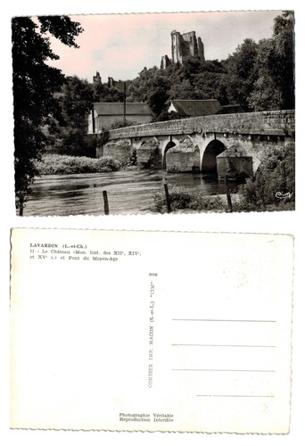Postcard lavardin castle - castle, and