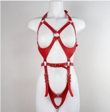 Red body harness womens