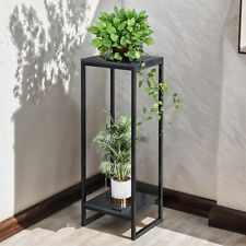 2 Tier Flower Plant Pot Stand Display Shelf Unit Metal Holder Indoor Garden Deco