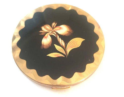Vintage powder compact - , signed