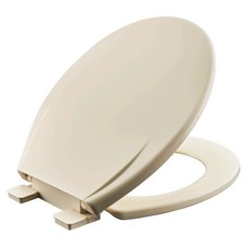 American Standard MightyTuff Plastic Bone Round Soft Close Toilet Seat #11