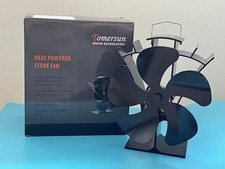 Tomersun 5-Blade Log Burner Stove Fan Heat Powered VDSF685S for Woodburning