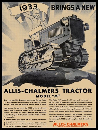 1933 allis chalmers model - model, m