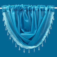 Crystal Beaded Voile Swags All