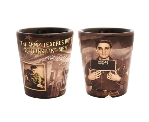 Elvis presley shot glass - presley,