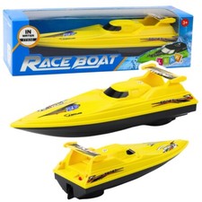 Yellow Yacht Club Race Boat