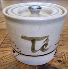 Abaty Welsh Handthrown Studio Pottery Stoneware Tea (Tê) Cannister