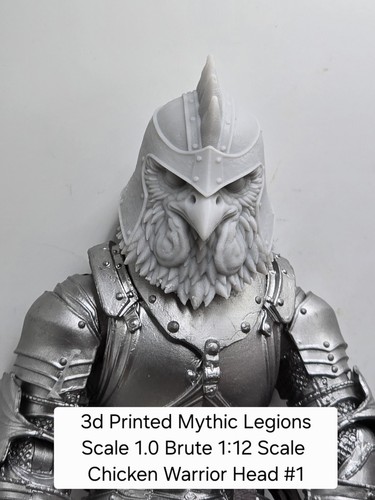 Printed chicken warrior - 3d,