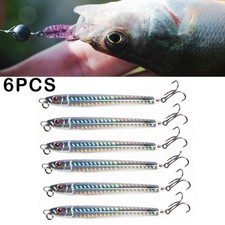 6Pcs Sea Fishing Minnow Metal
