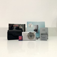 Canon IXUS 95 IS 10.0MP Compact Digital Camera Silver - Full Kit & Tested