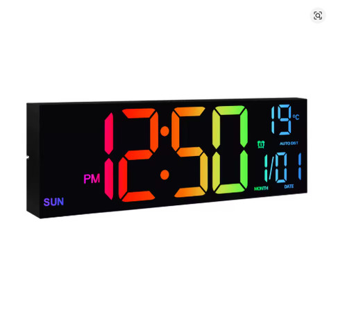 Large digital wall clock - 16",