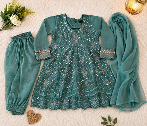 Girls pakistani embroidered - pakistani,