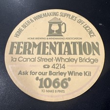 Fermentation, Canal street, Whaley Bridge…Promotional Beer Mat
