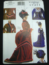 Vogue Craft  11-12 inch Fashion Doll Victorian Gown Pattern Uncut #685